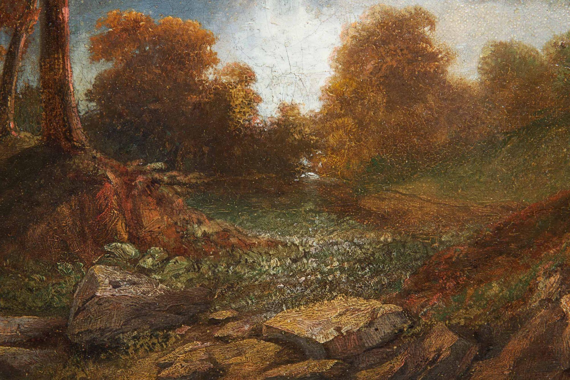 Peinture anglaise ancienne du lac Nemi, Italie, 1865, par John Wilson Carmichael en vente 13