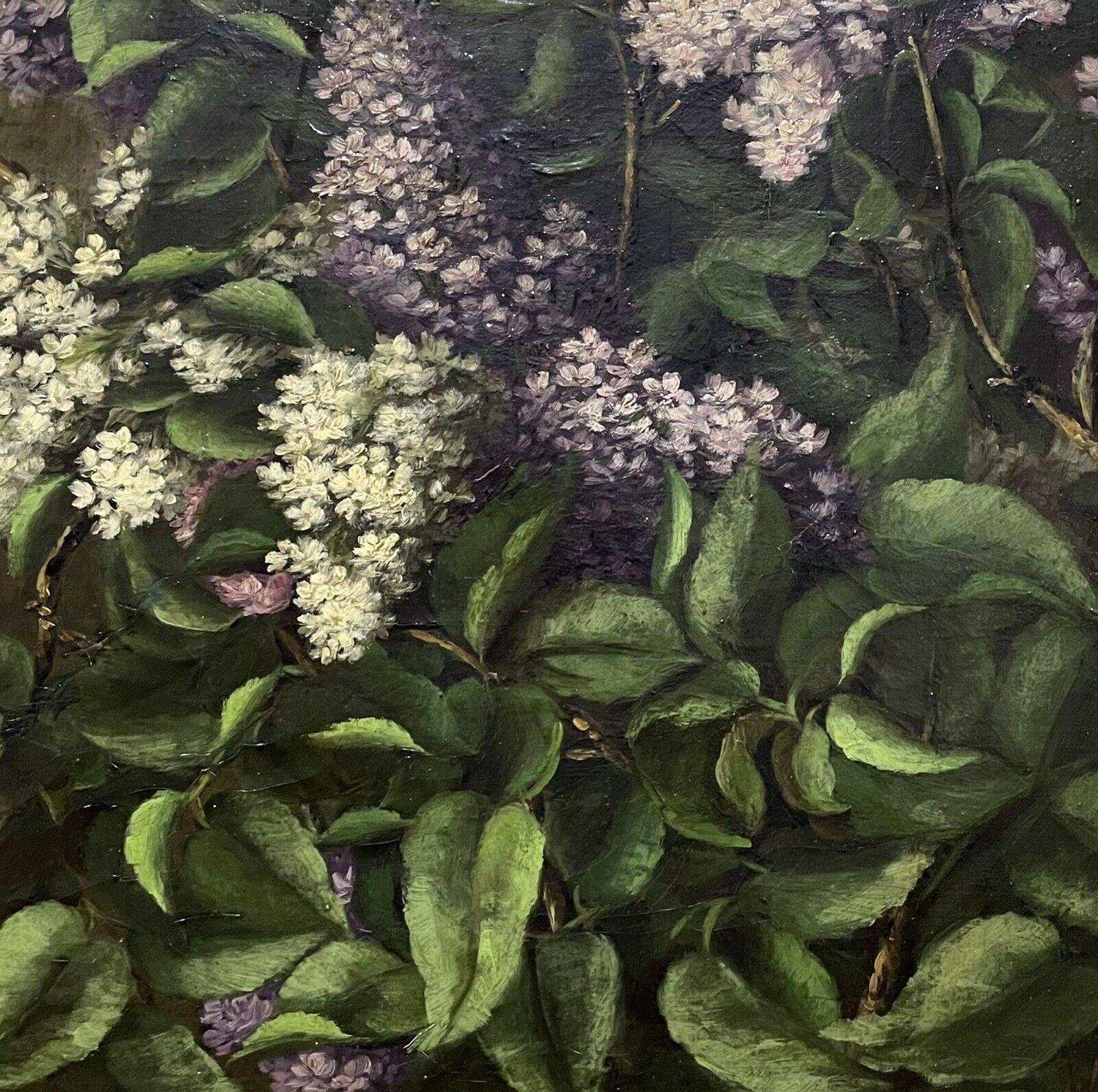 antique flower painting