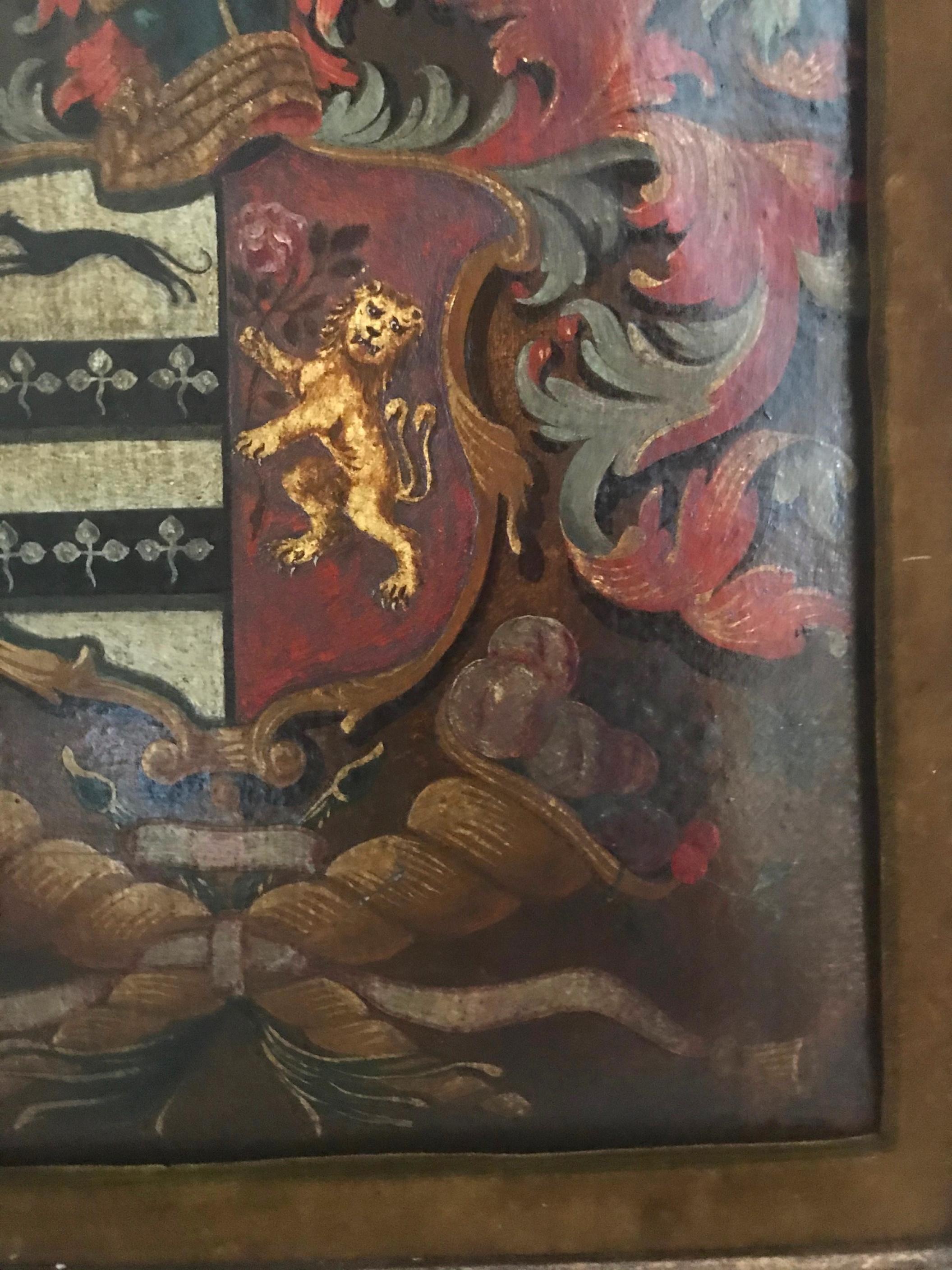 Ancienne commode de la famille Palmer anglaise peinte à l'huile sur carton en vente 2