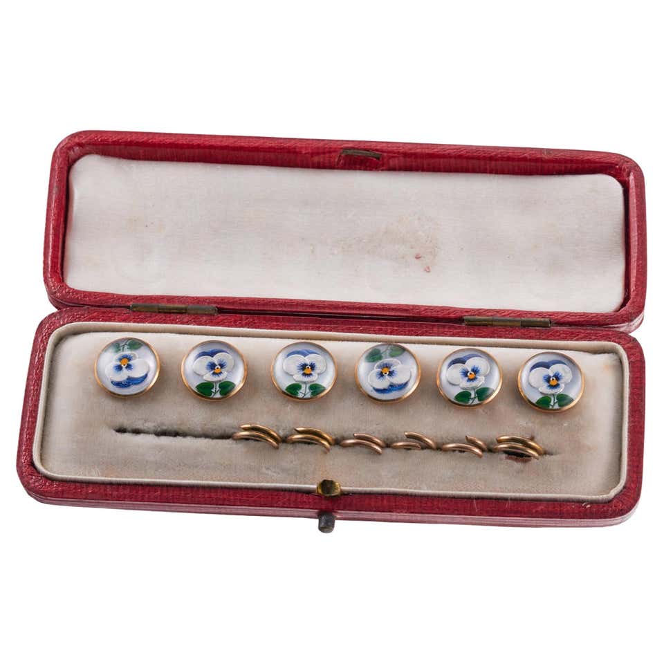 Antique Set of Six Yellow Gold Golf Buttons, Circa 1910 For Sale at ...