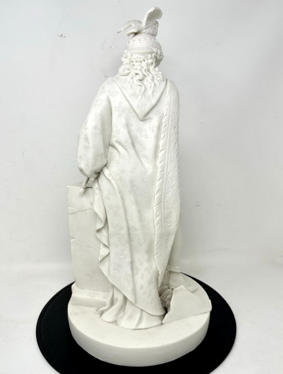 19th Century Antique English Parian Porcelain Large Figure of Perseus Minton Staffordshire For Sale