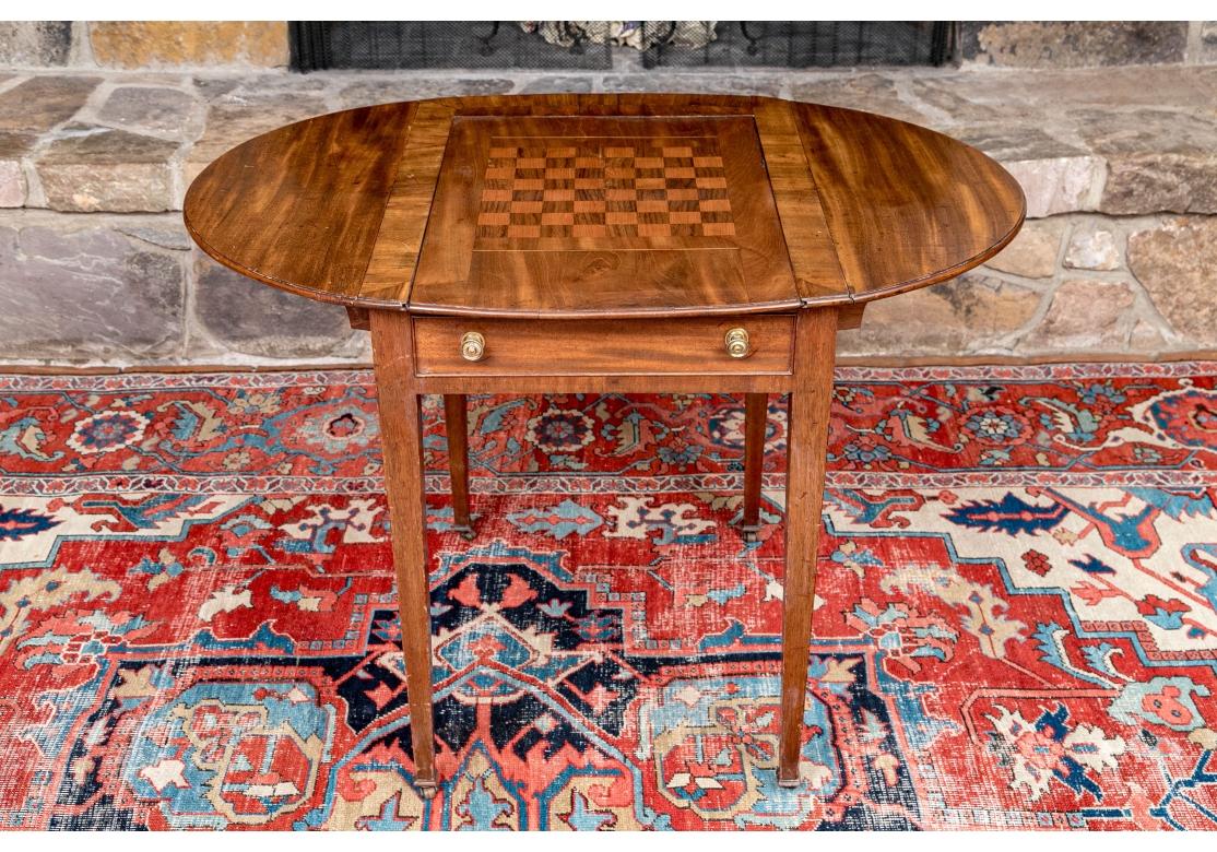 Antique English Pembroke Games Table  For Sale 2