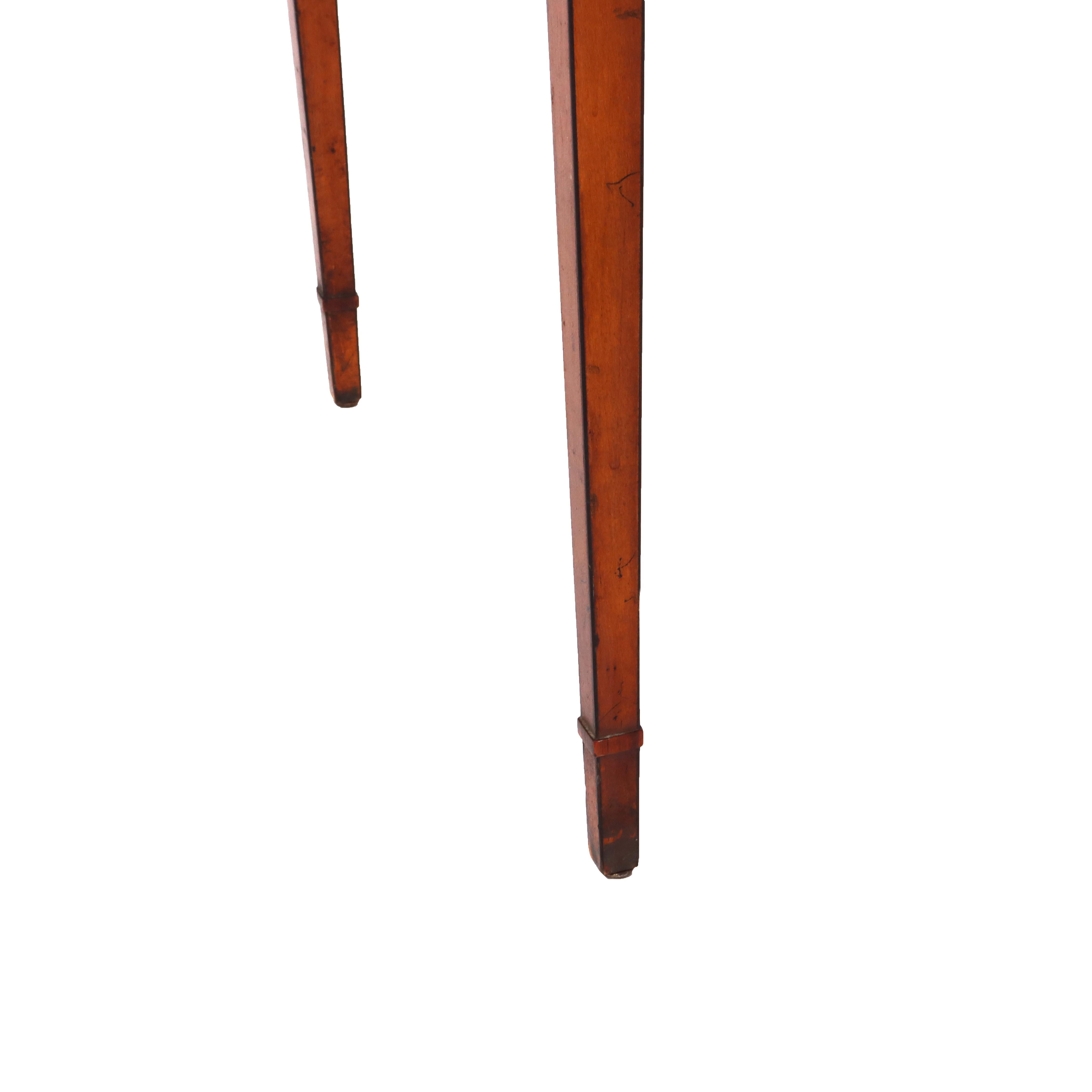 Antique English Pembroke George III Satinwood & Rosewood Drop Leaf Table c1830 For Sale 6