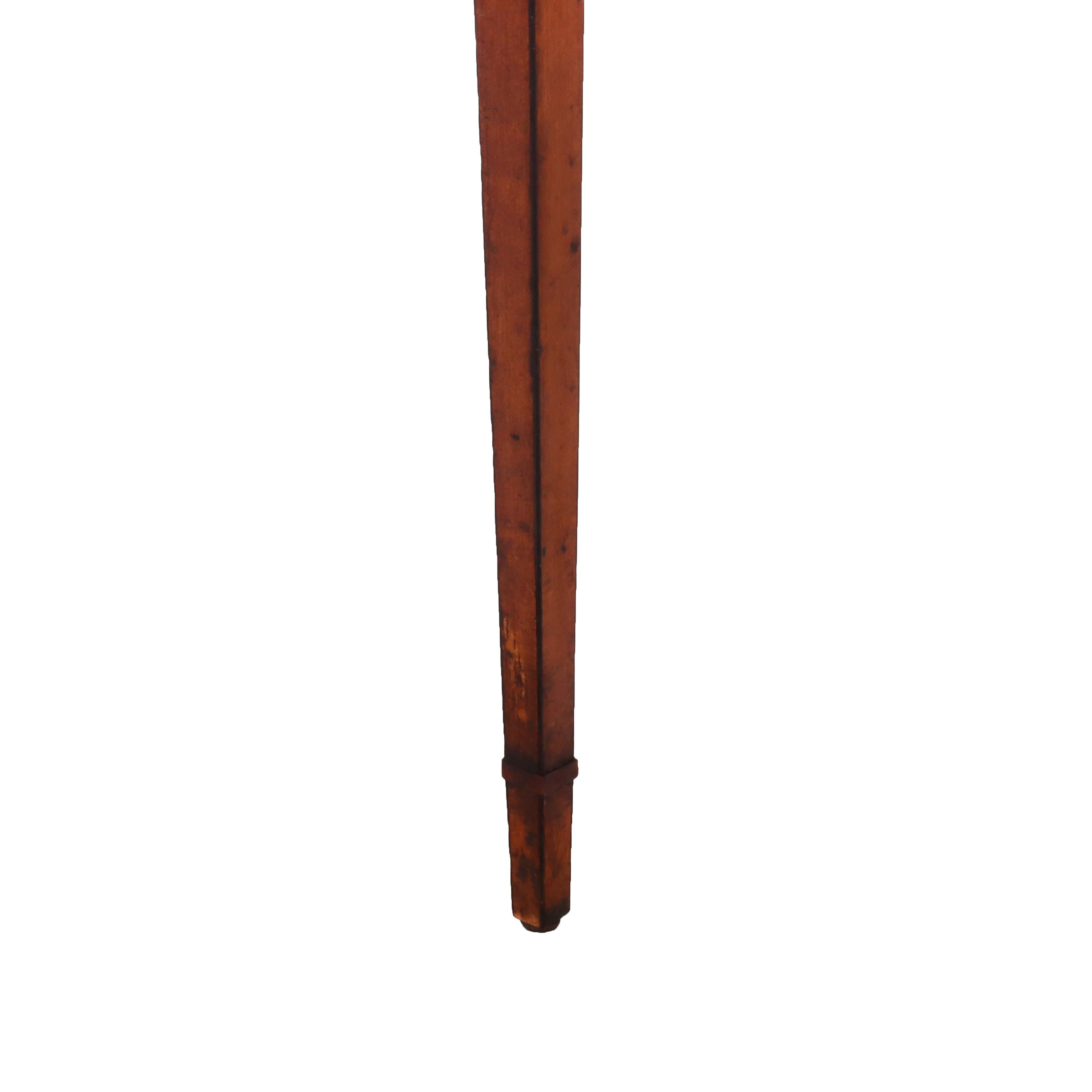 Antique English Pembroke George III Satinwood & Rosewood Drop Leaf Table c1830 For Sale 5