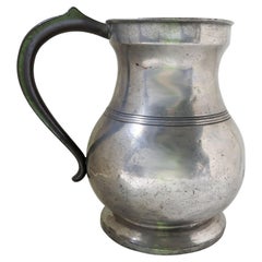 Antique English Pewter 1 Gallon Measuring Pitcher