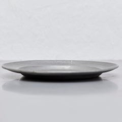 Antique English Pewter Plate, Early 20th Century Colonial Style