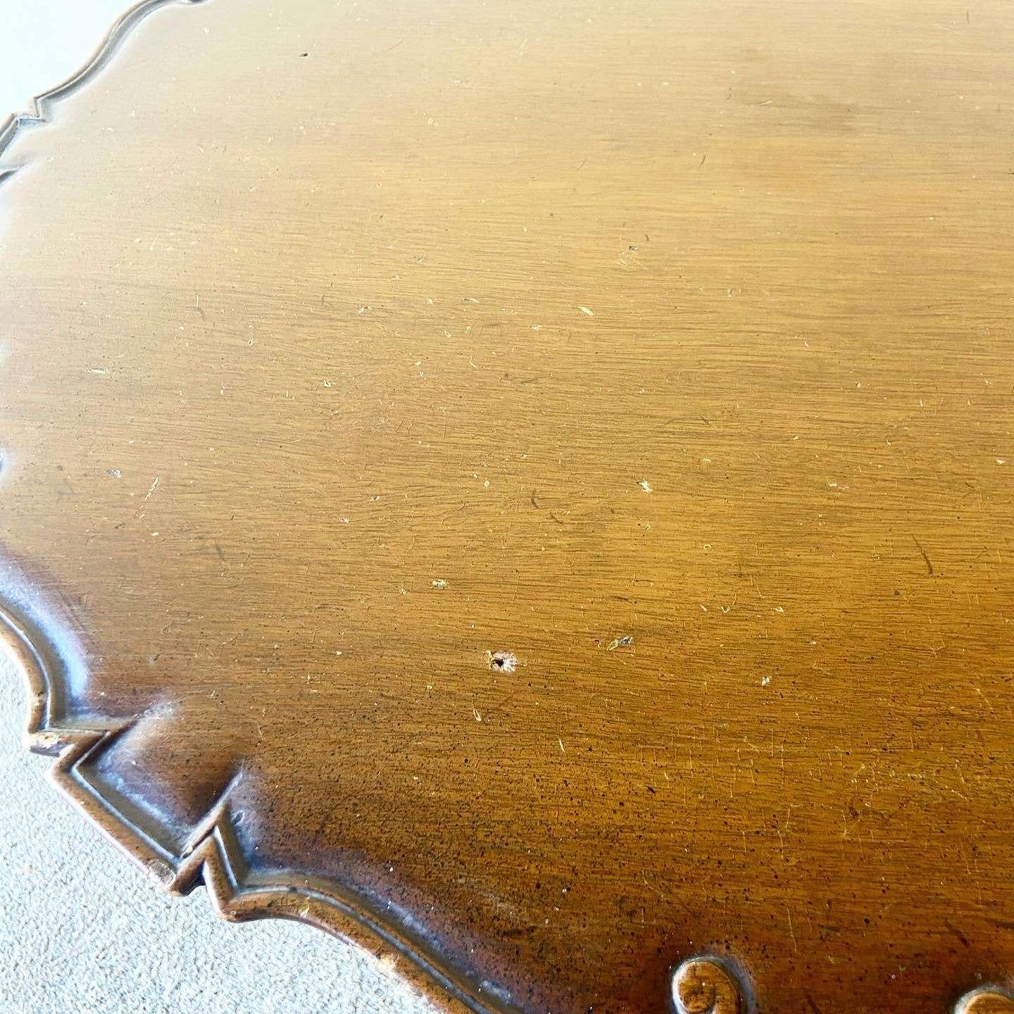 19th Century Antique English Pie Crust Table For Sale