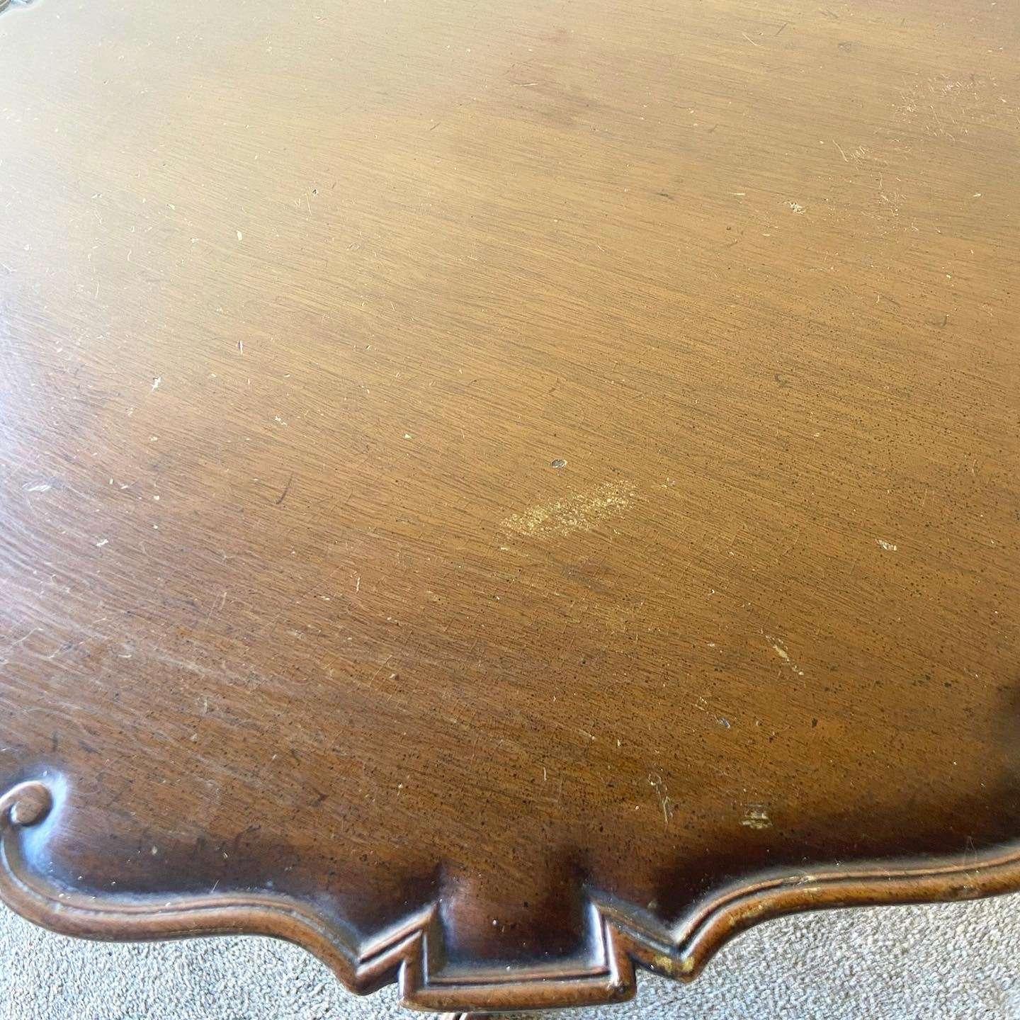 Antique English Pie Crust Table For Sale 4
