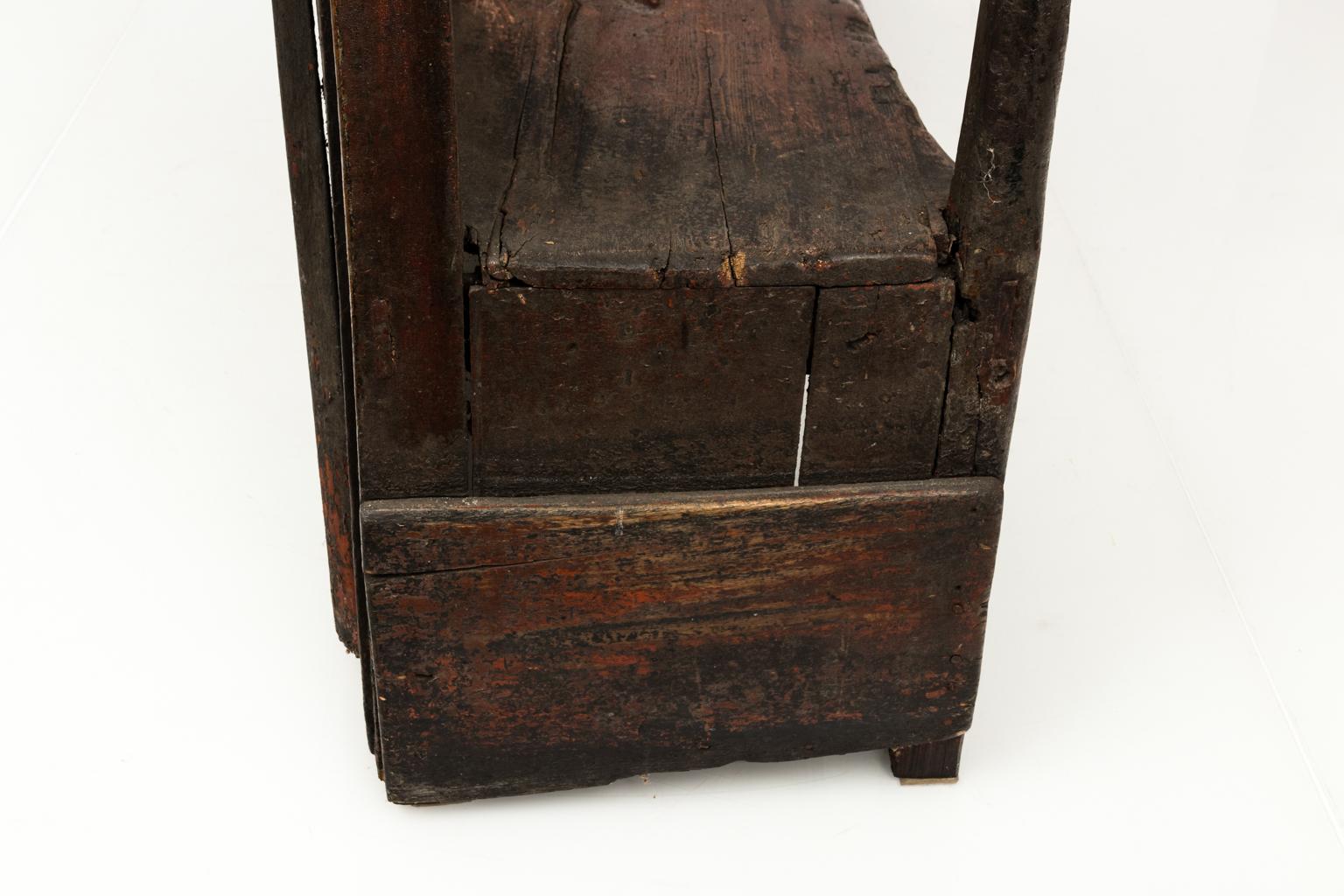 19th Century Antique English Pine Bench