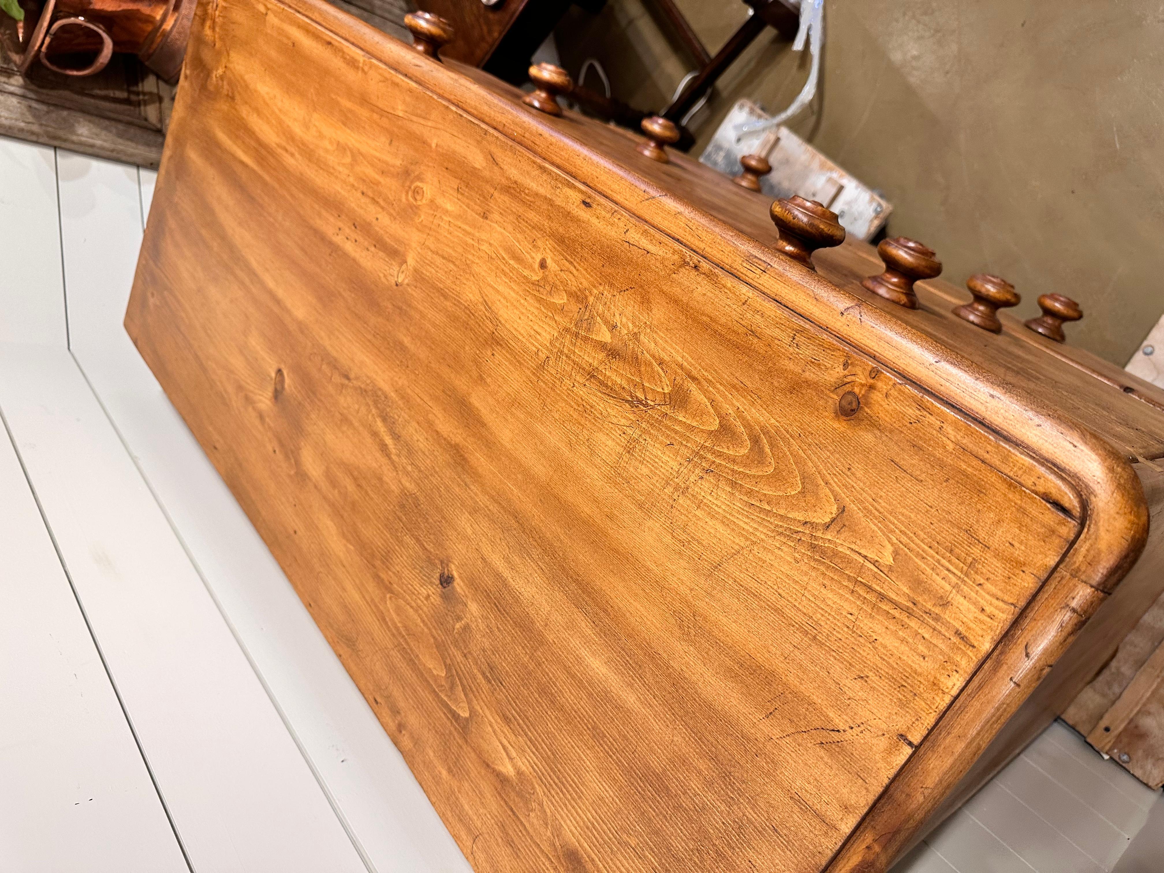 Hardwood Antique English Pine Chest  For Sale
