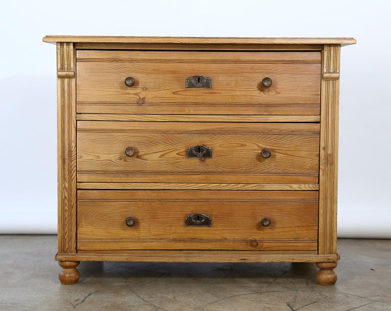 Antique English Pine Chest of Drawers at 1stDibs
