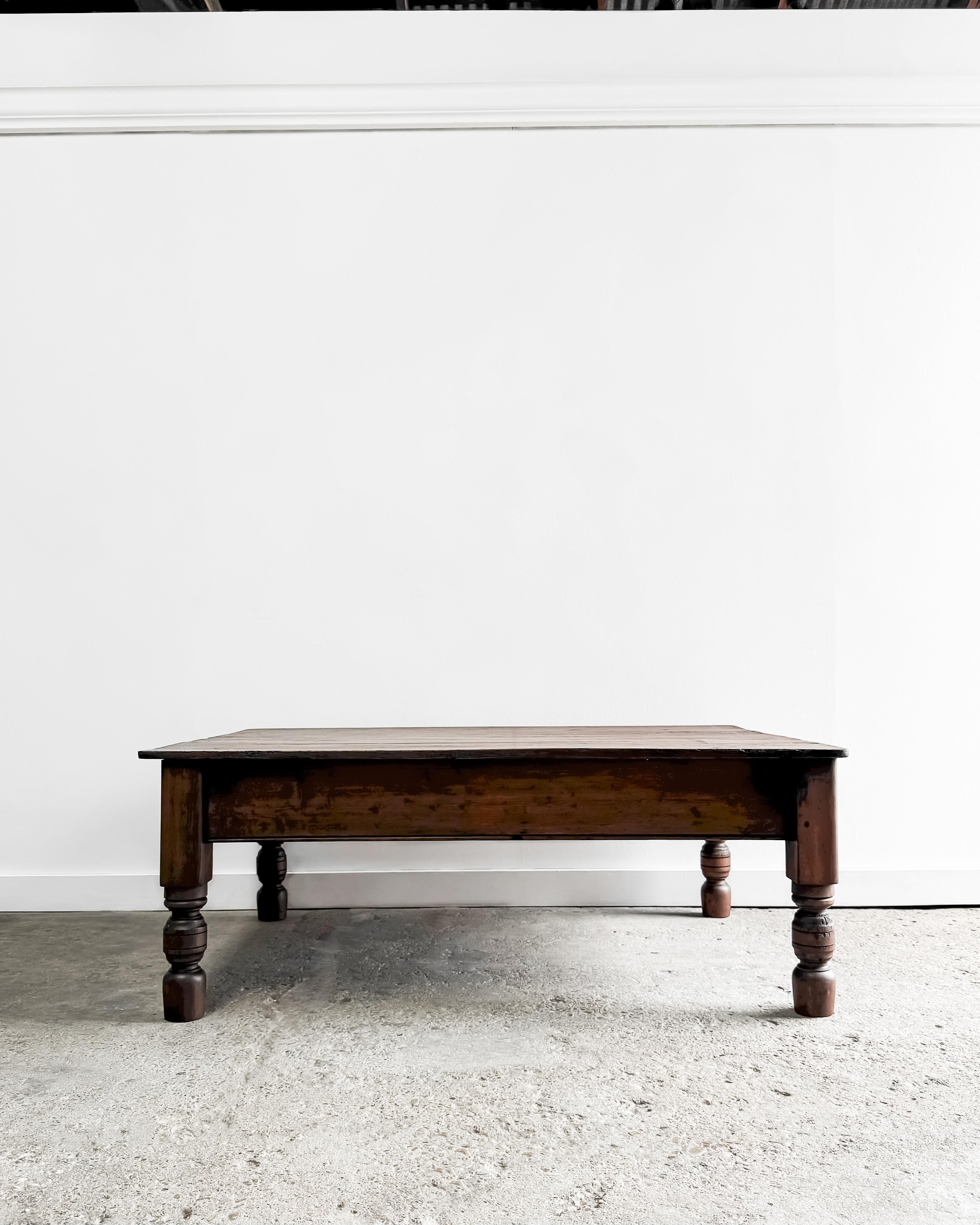 dark pine coffee table