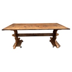 Antique English Pine Dining Table