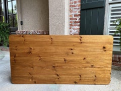 Antique English Pine Farm Table Kitchen Island Sofa Table Farmhouse Country