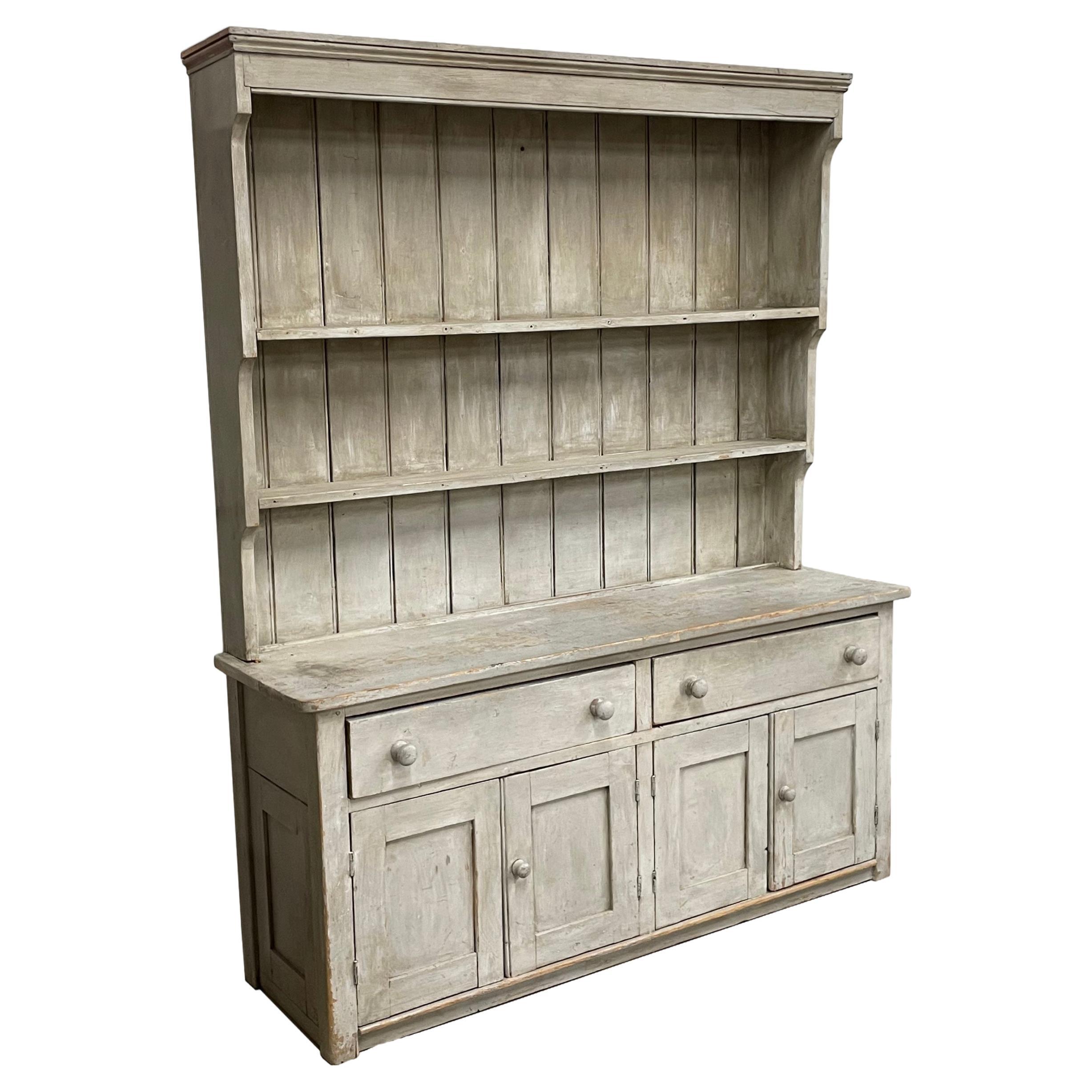 Antique English Pine Potboard Dresser