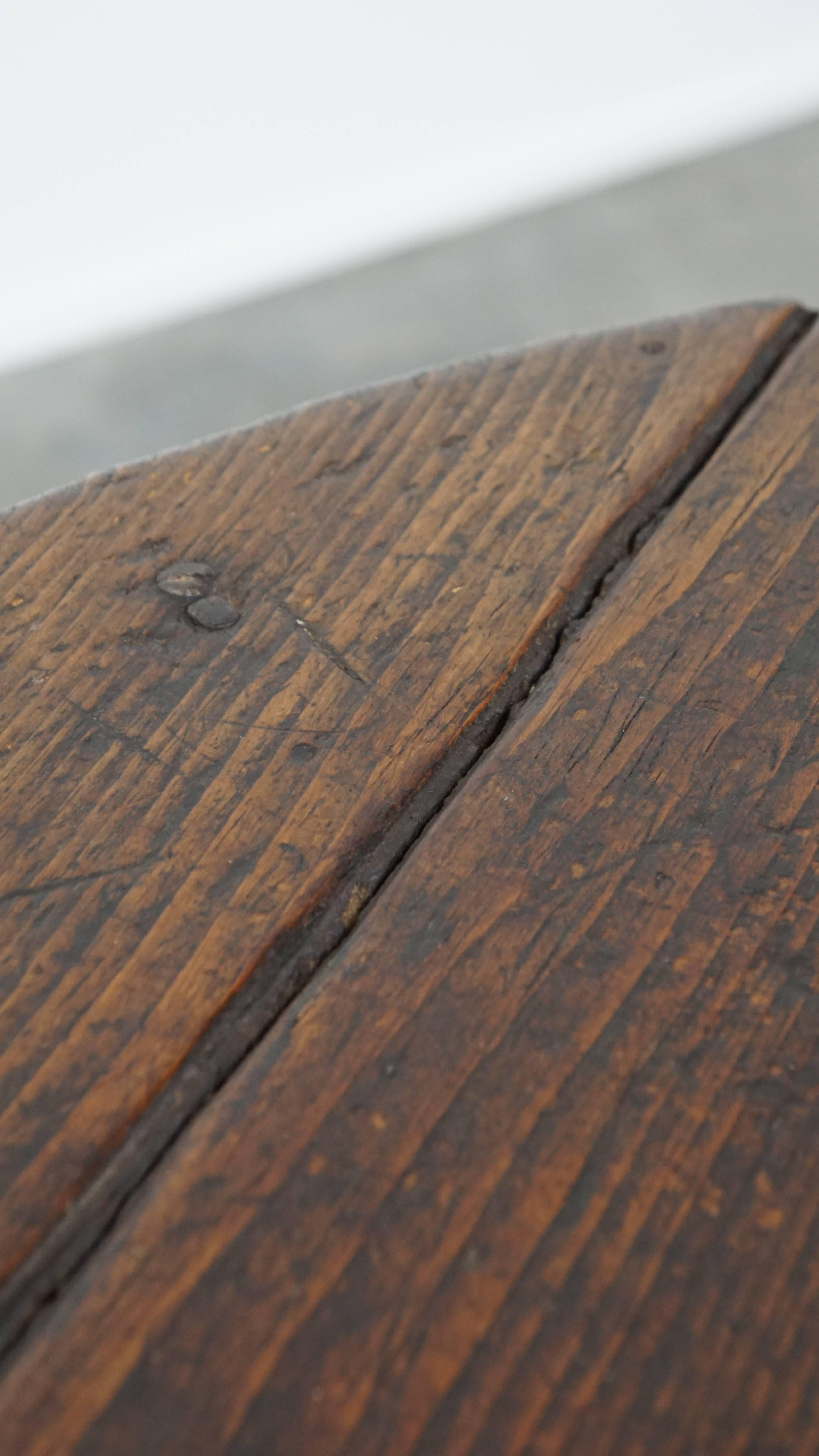 Antigua mesa de centro de madera de pino inglesa, mesa auxiliar del siglo XIX en venta 6