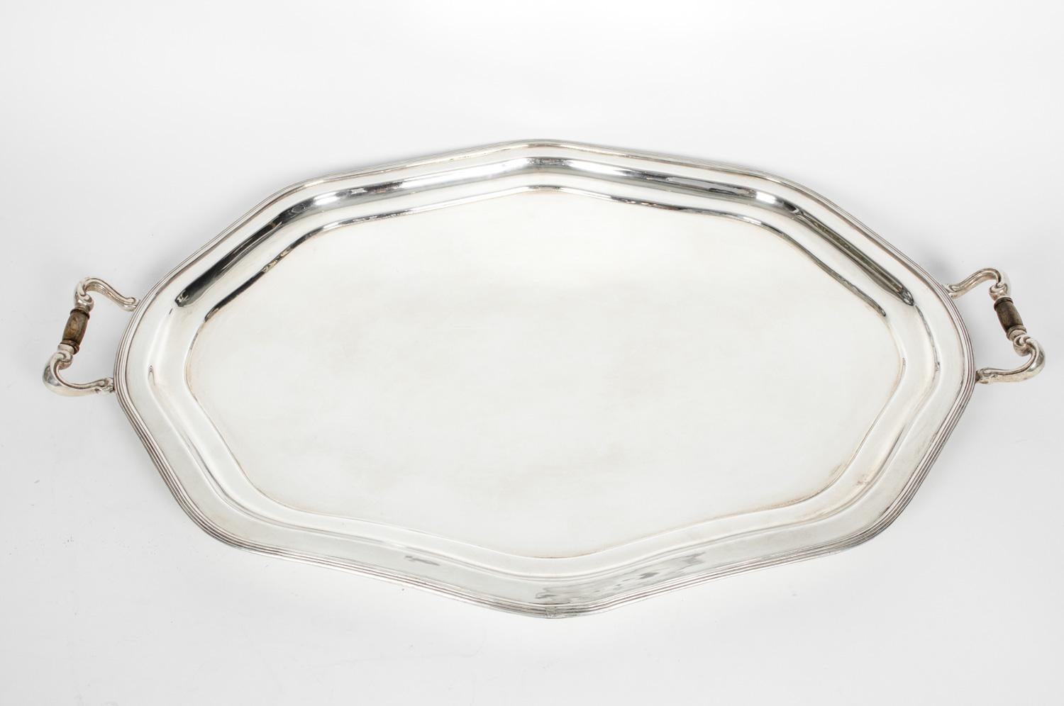 19th Century English Plate Barware / Tableware Tray In Good Condition In Tarry Town, NY