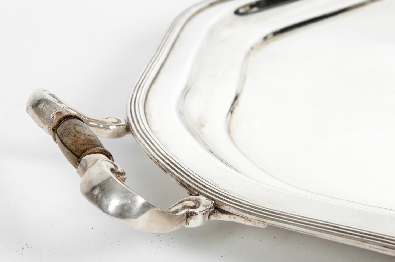 Silver Plate 19th Century English Plate Barware / Tableware Tray