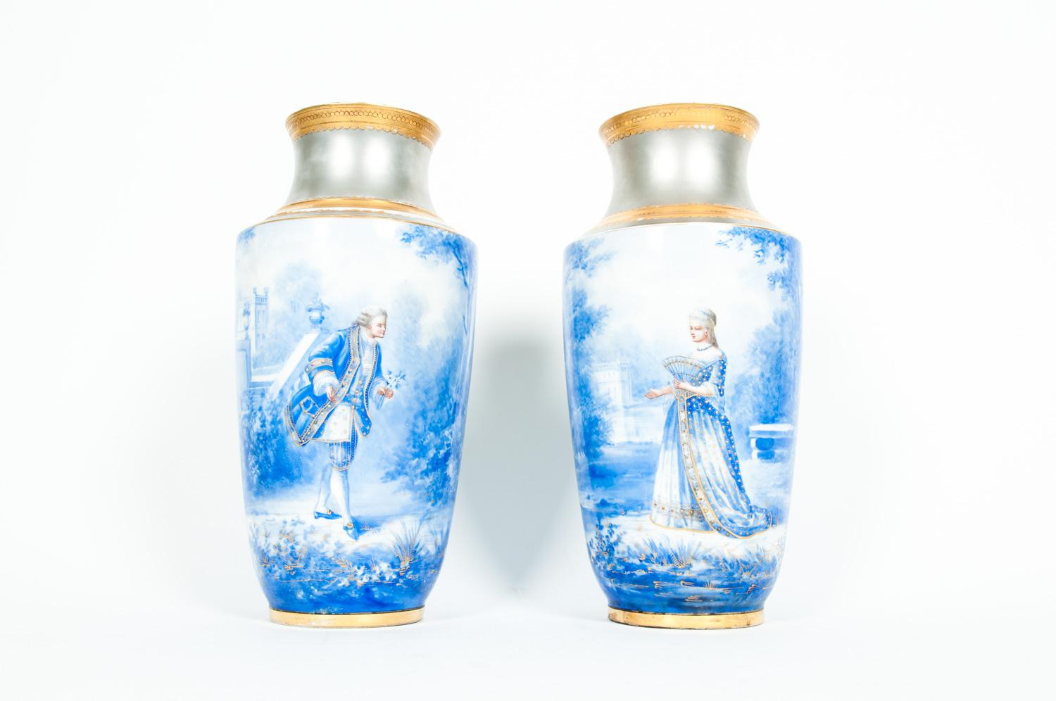 Late 19th Century 19th Century English Porcelain Decorative Vases / Pieces