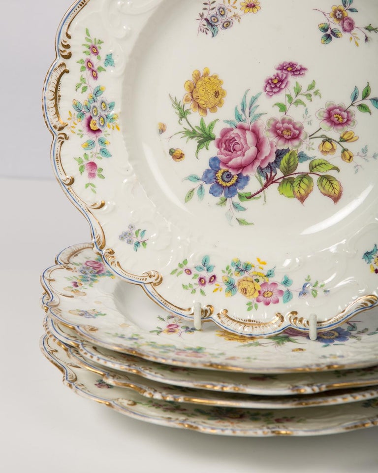 Victorian Porcelain Dishes, Set of Five For Sale at 1stdibs