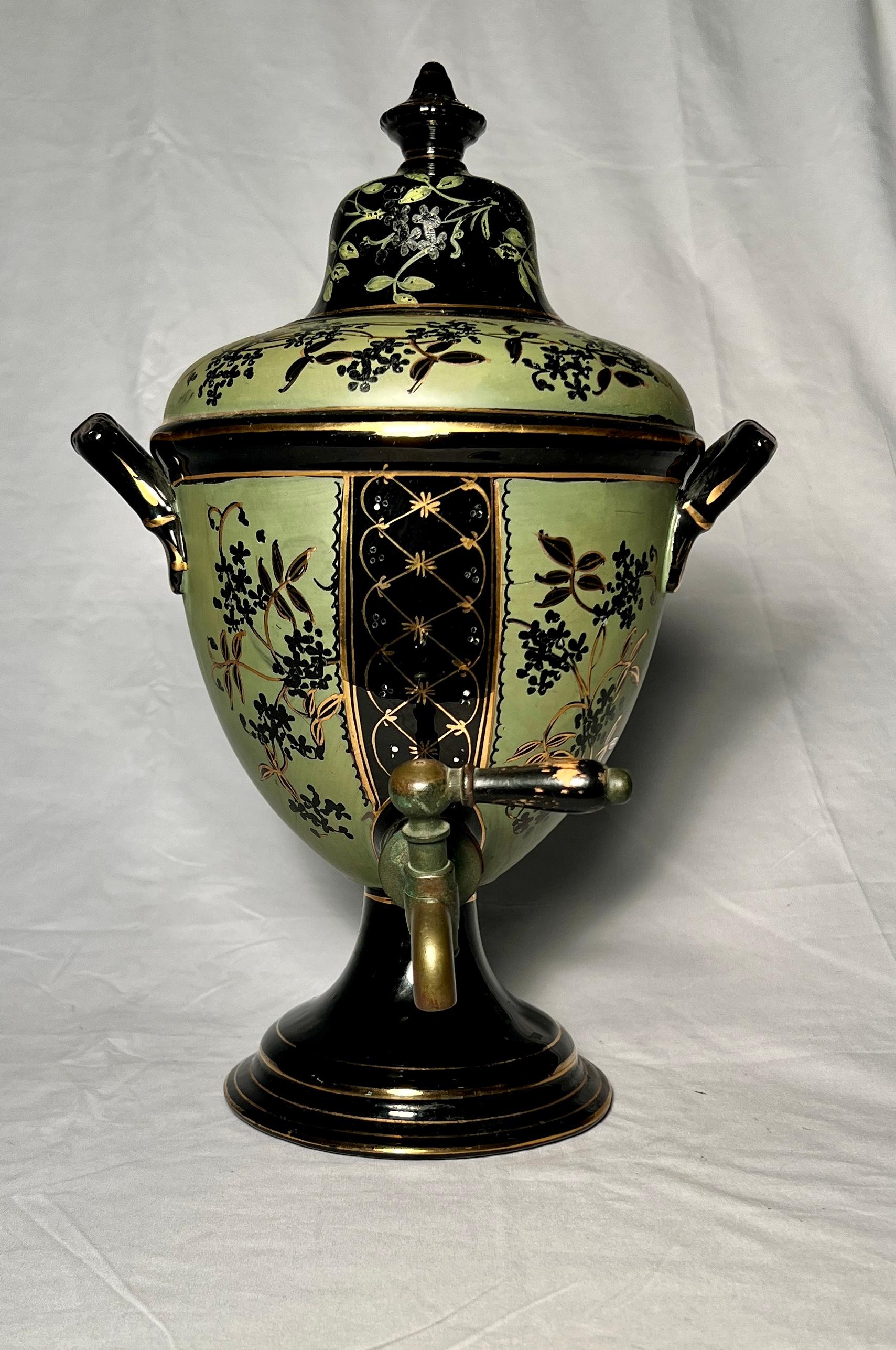 Antique English Porcelain Hot Water Kettle circa 1880.