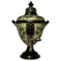 Antiker englischer Porzellan-Warmwasserkessel, um 1880