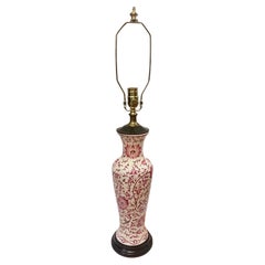 Antike englische Porzellanlampe
