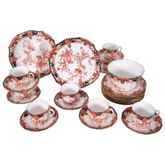 Antique English Porcelain Luncheon Set Royal Crown Derby