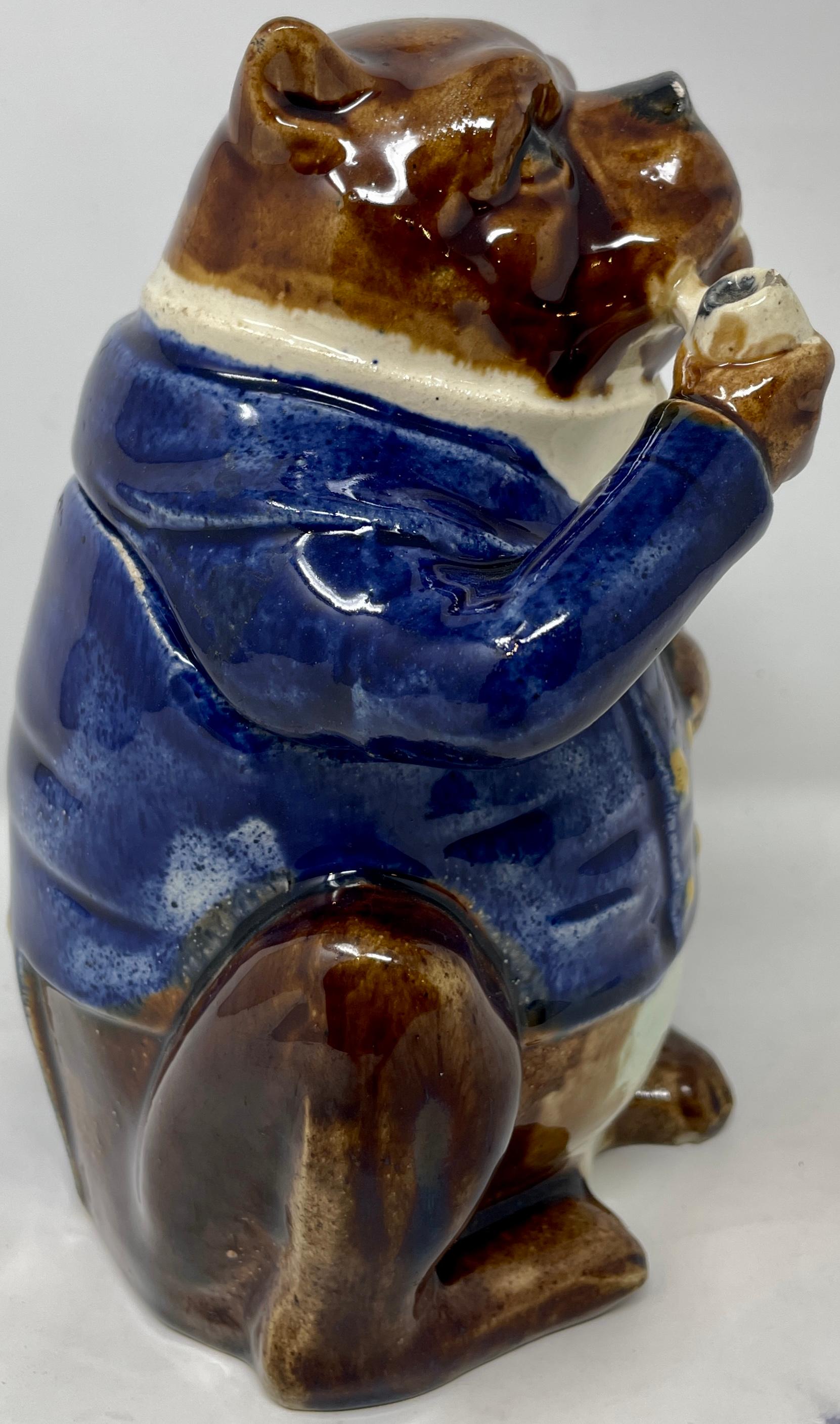 Antique English porcelain tobacco jar. 