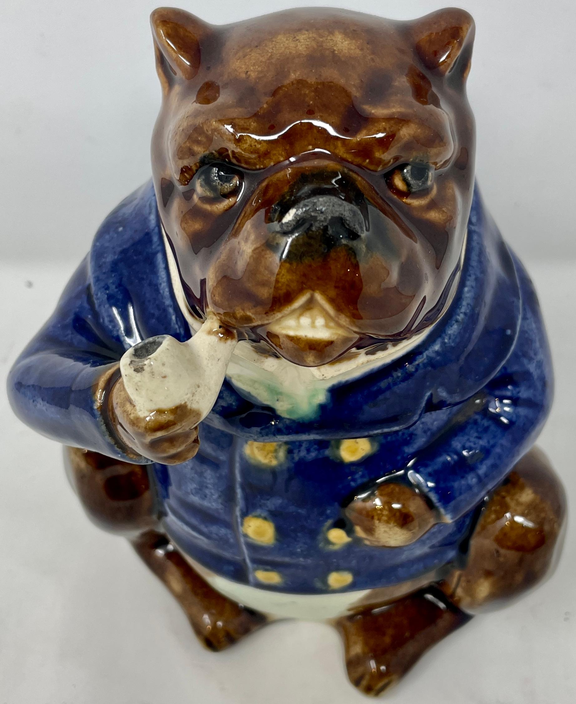 Anglais Ancienne jarre à tabac en porcelaine anglaise en vente