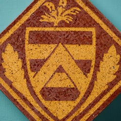Antique English Post-Medieval Encaustic Tile by W. Godwin