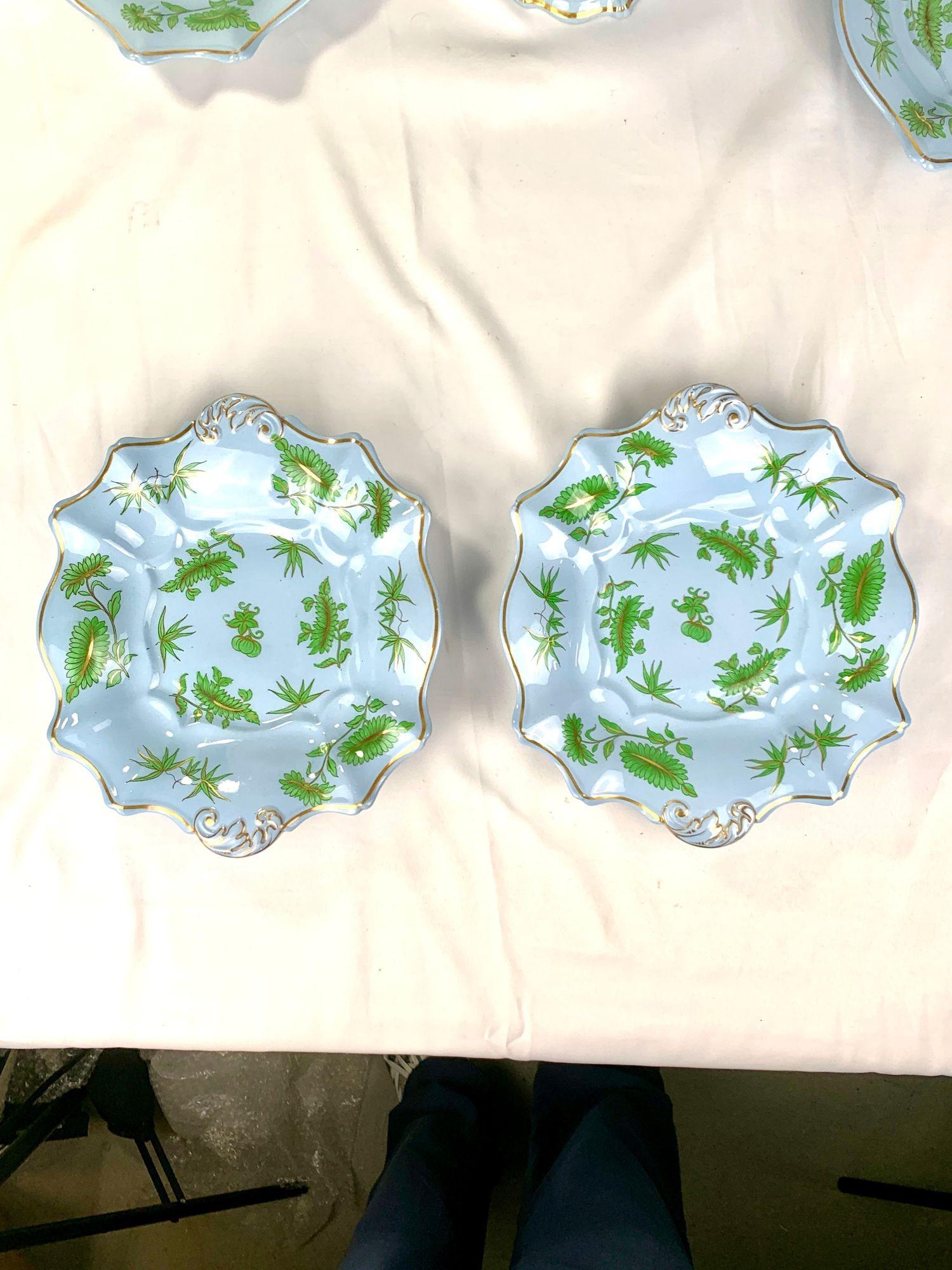 Antike englische Keramik Dessert Set mit Tafelaufsatz von Ridgway CIRCA 1825 (19. Jahrhundert) im Angebot