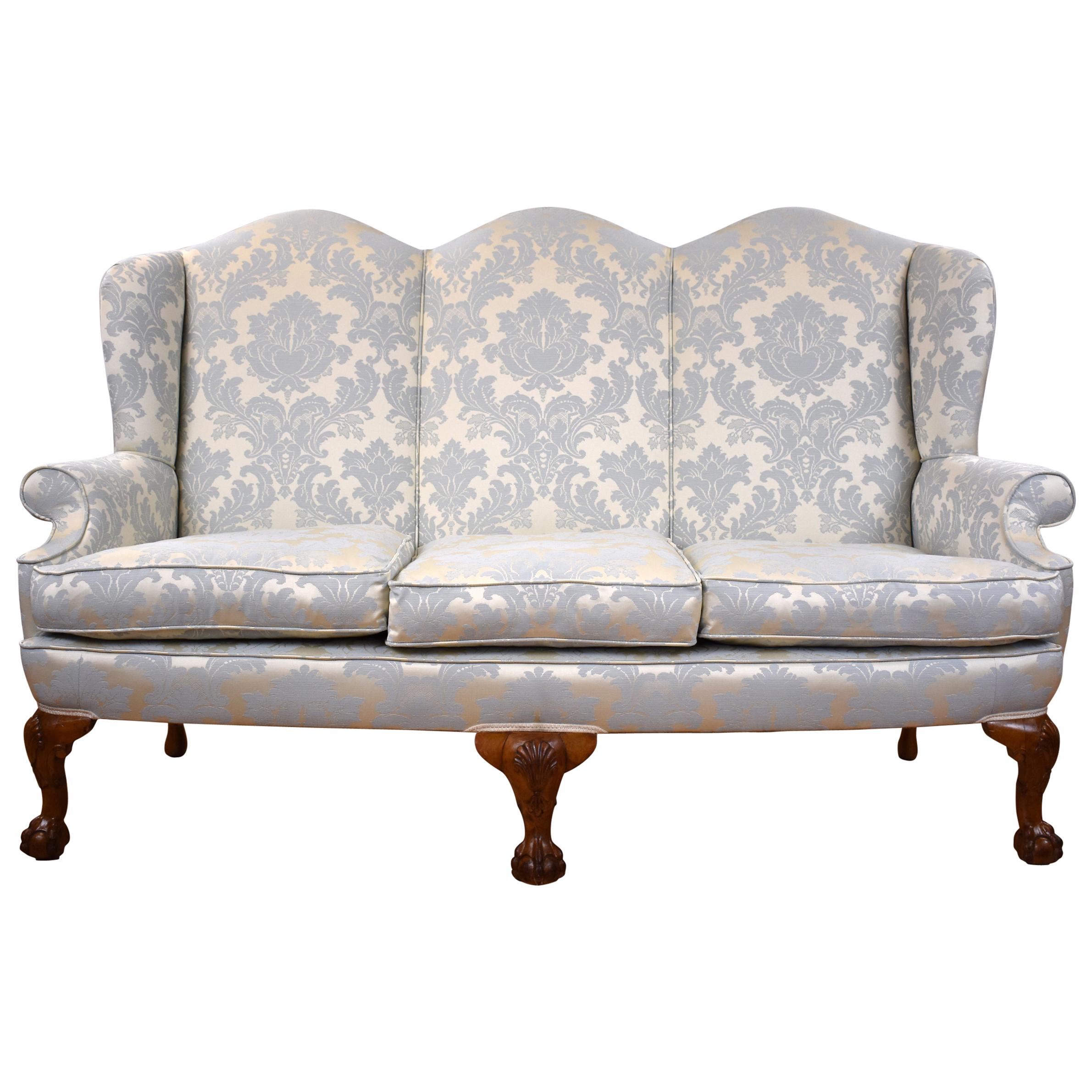 Antique English Queen Anne Style Couch
