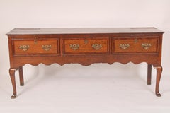 Antique English Queen Anne Style Sideboard