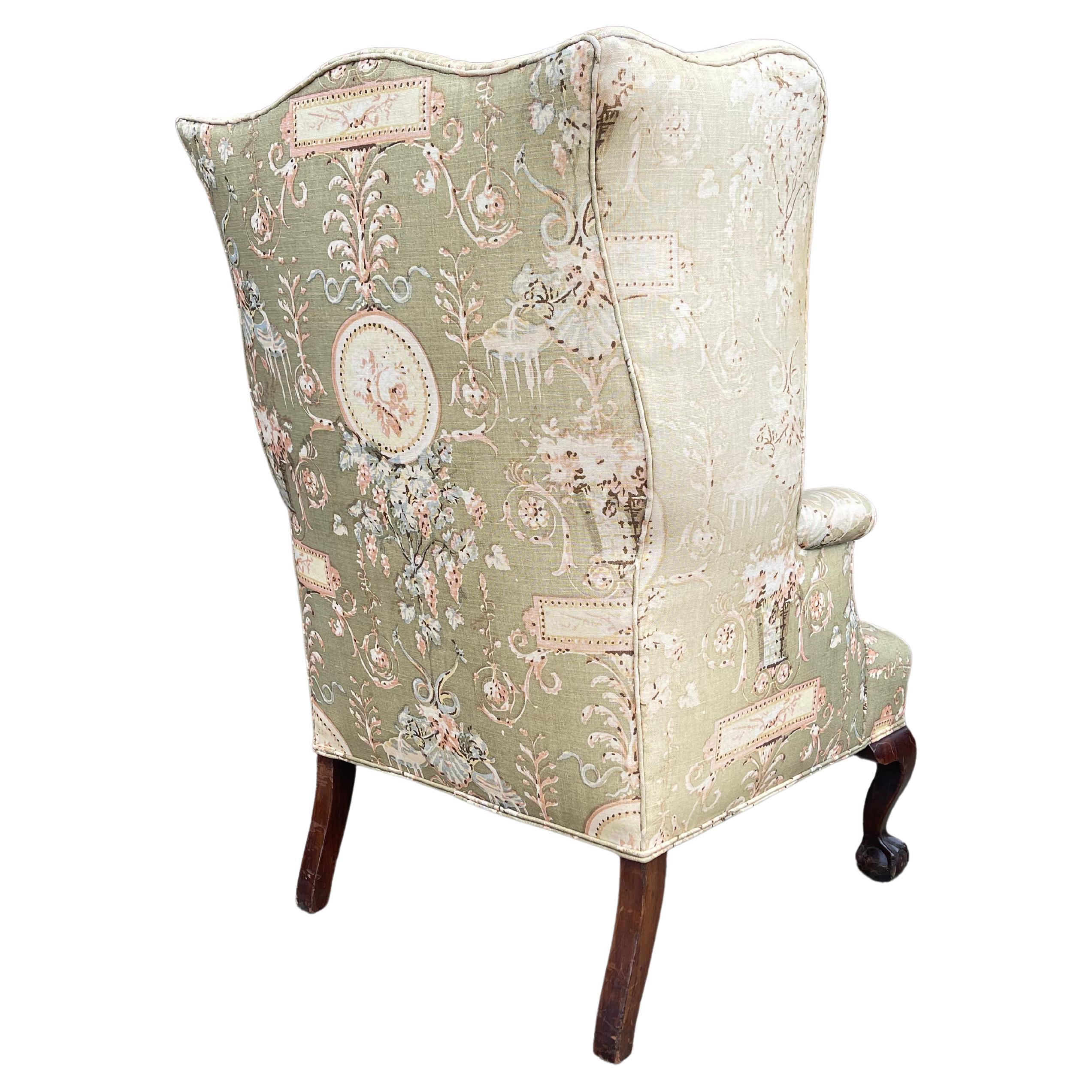antique high back upholstered chairs