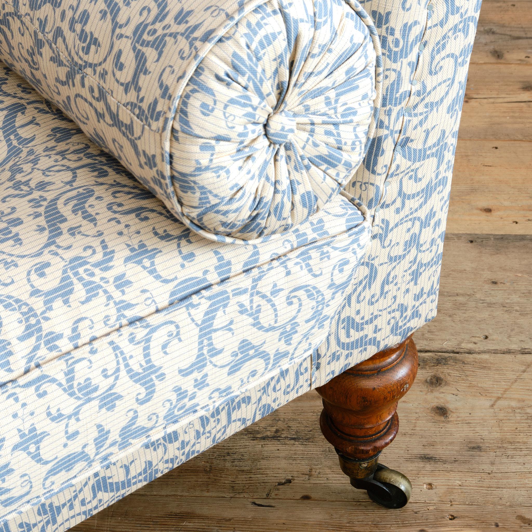 Antique English Regency chaise longue Attr to Holland & Sons For Sale 4