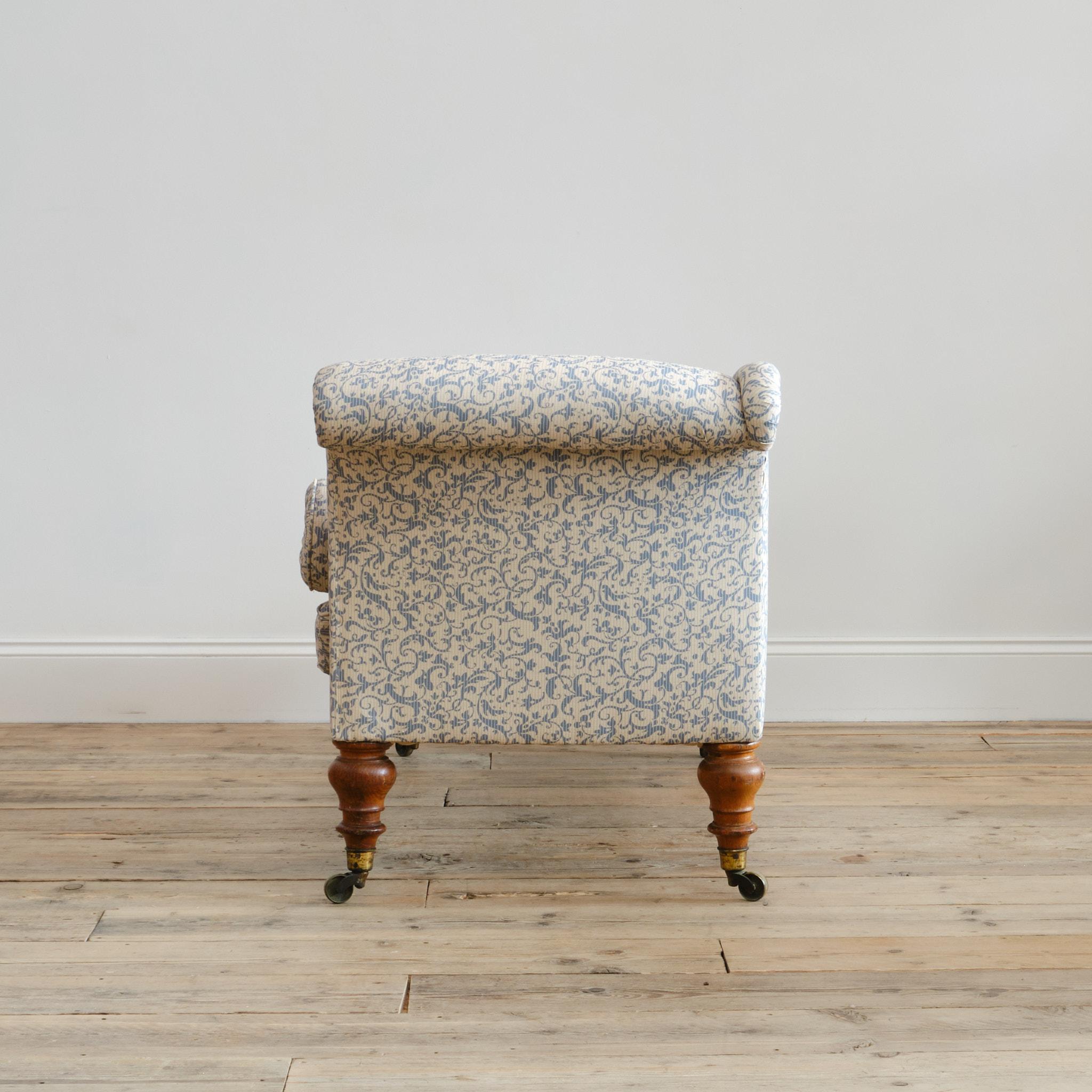 19th Century Antique English Regency chaise longue Attr to Holland & Sons For Sale