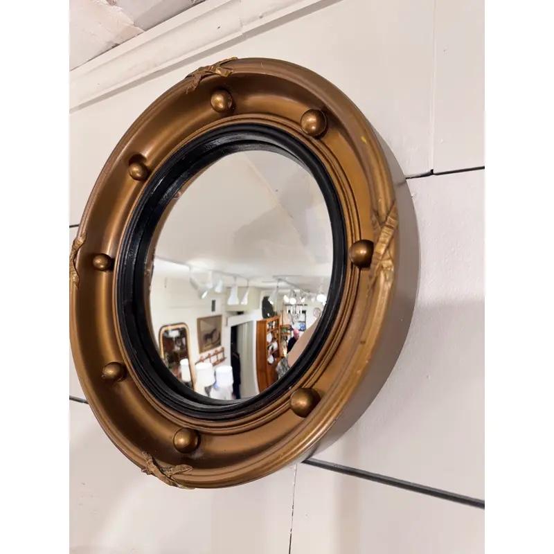 Antique English Regency Convex Mirror In Good Condition For Sale In Nashville, TN