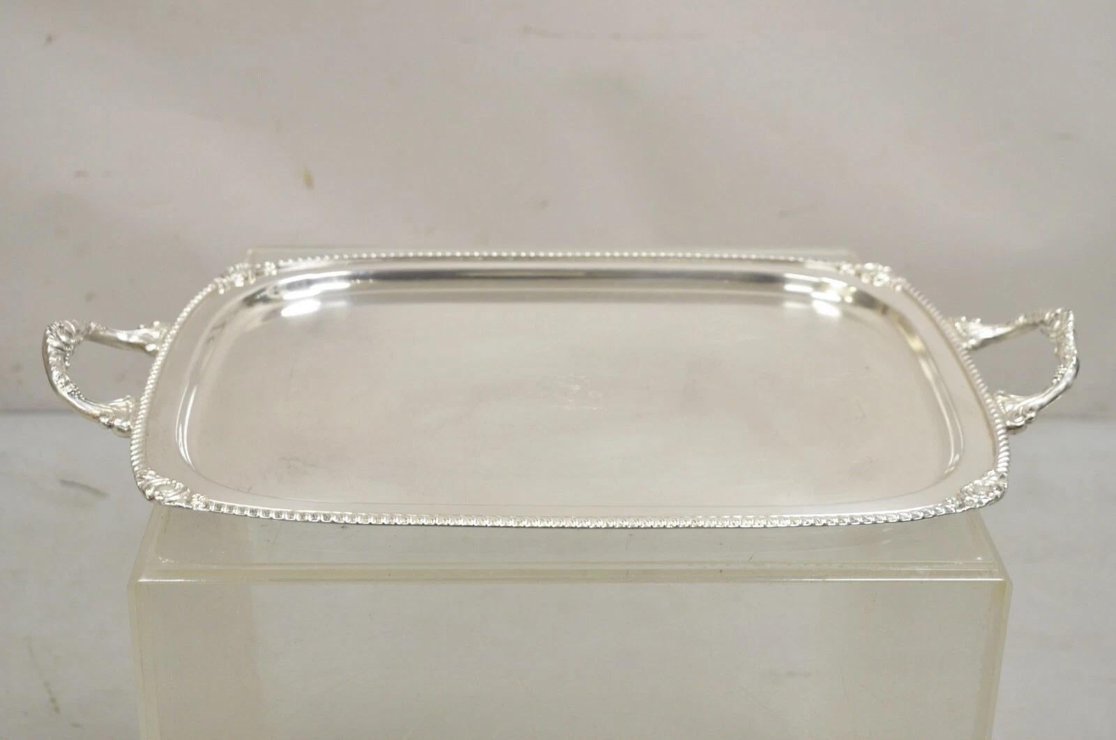 Antiguo León Inglés de la Regencia Grabado Bandeja de plata plateada para servir Desconocido en venta
