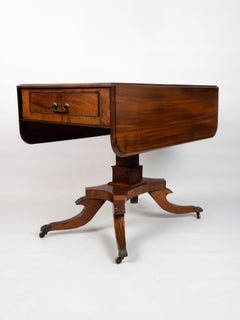 Antique English Regency Mahogany Drop Leaf Pembroke Breakfast Table C.1820