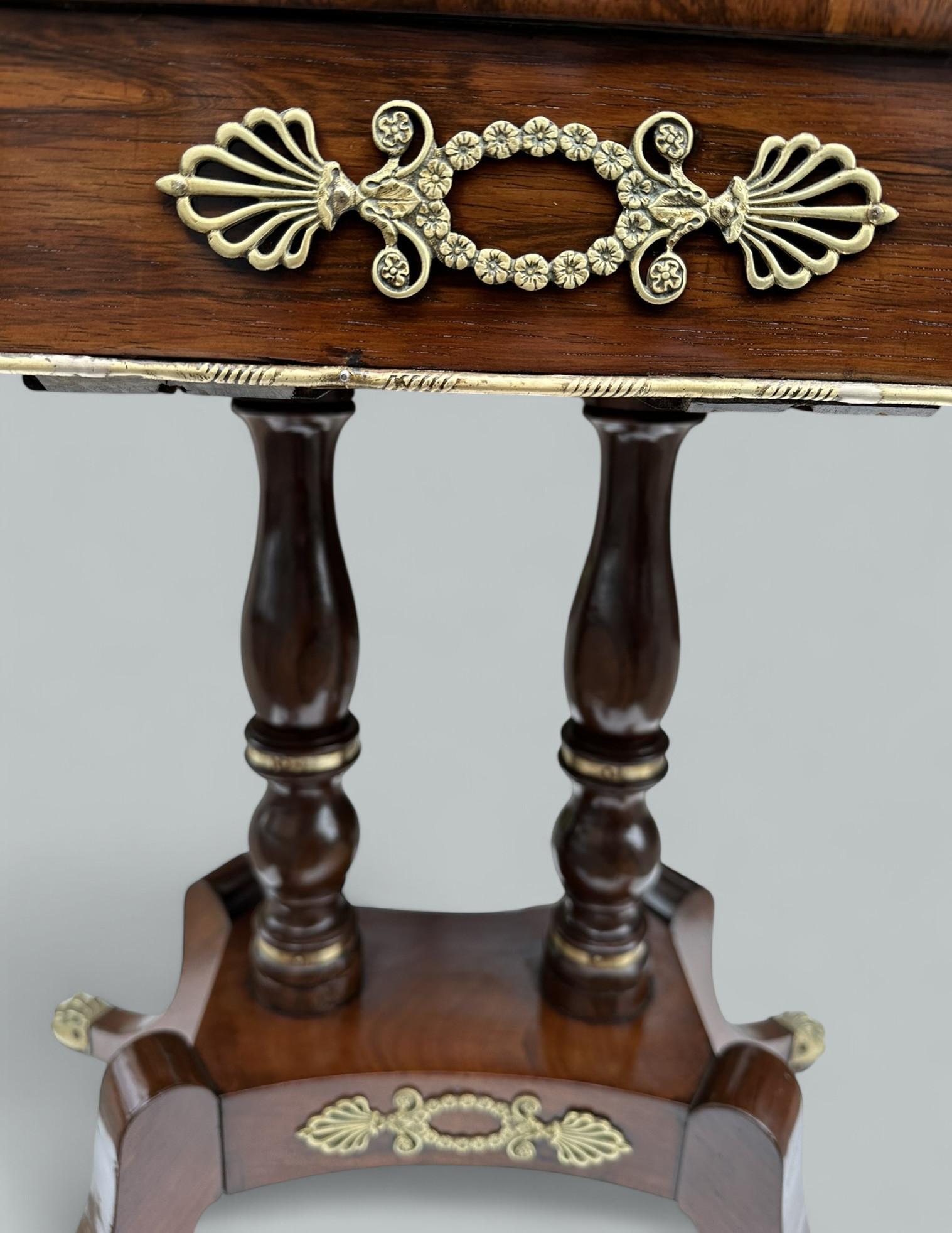 Antique English Regency Mahogany Fold-Over Games Card Tea Side Table 19Ct im Zustand „Gut“ im Angebot in Dublin, Ireland