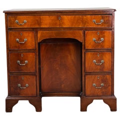 Antique English Regency Mahogany Kneehole Desk c. 1820