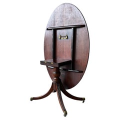 Antique English Regency Mahogany Tilt Top Centre Table Breakfast Table C.1800