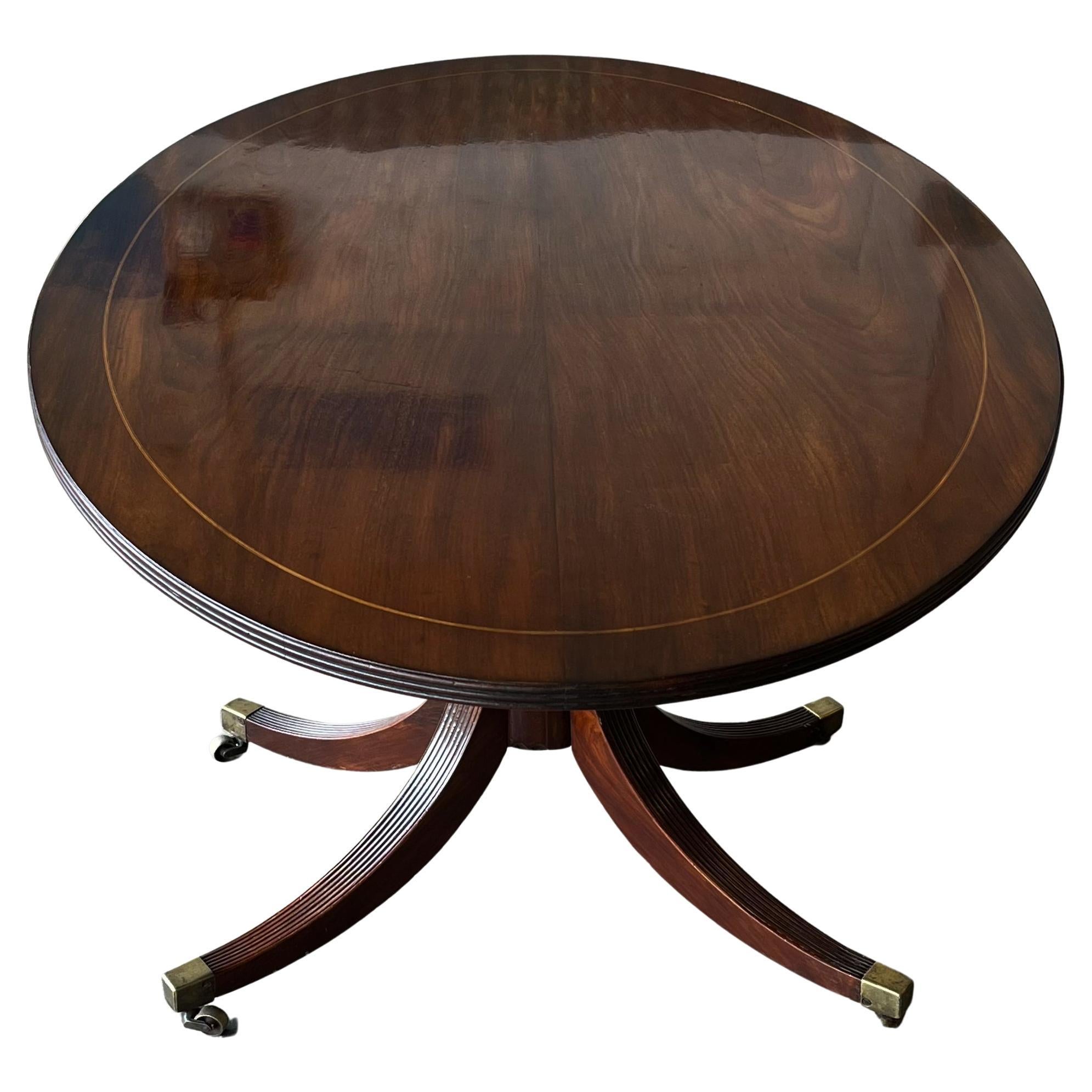 Antique English Regency Mahogany Tilt Top Centre Table Breakfast Table C.1800 In Good Condition For Sale In London, GB