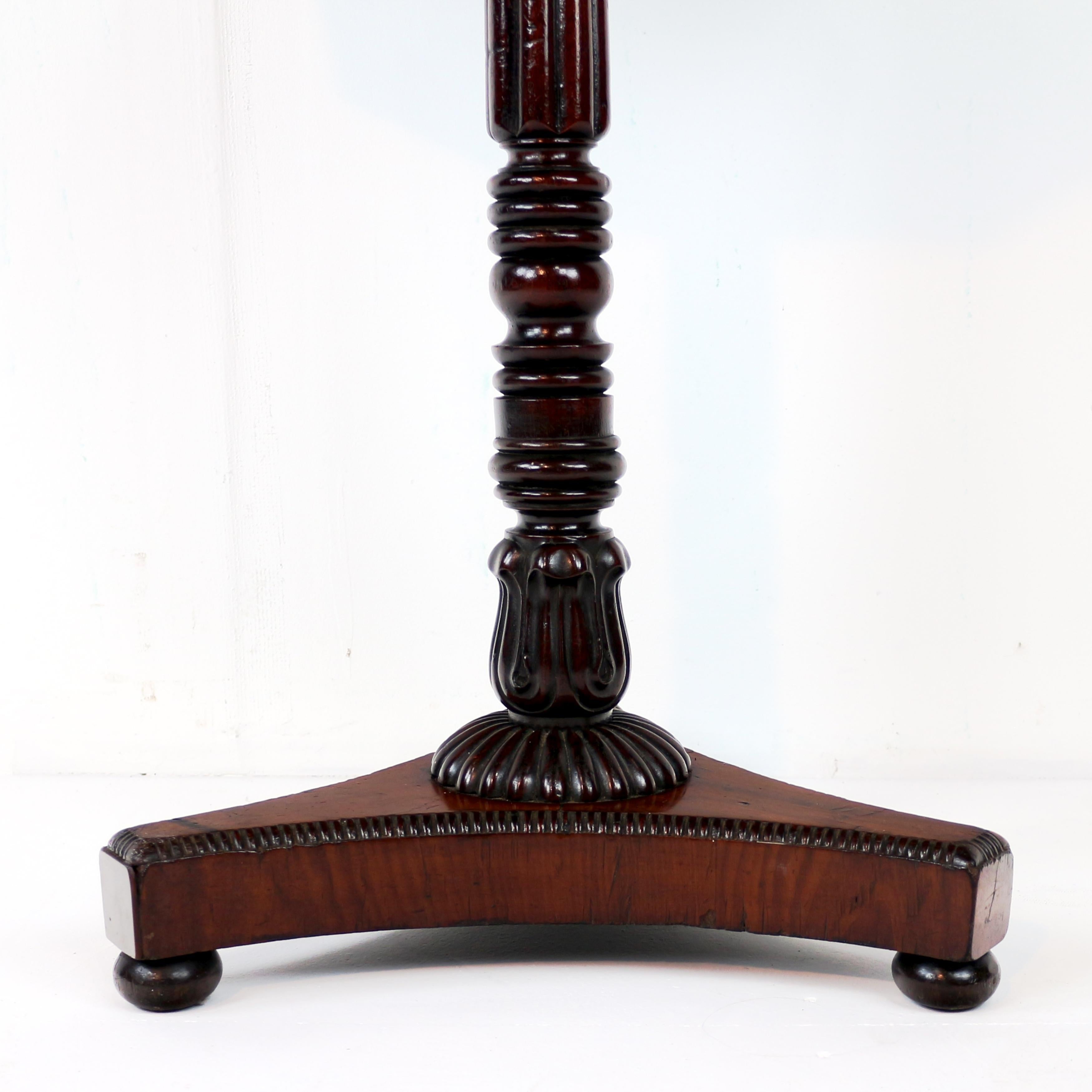 Antique English Regency Marble Specimen & Mahogany Table For Sale 8