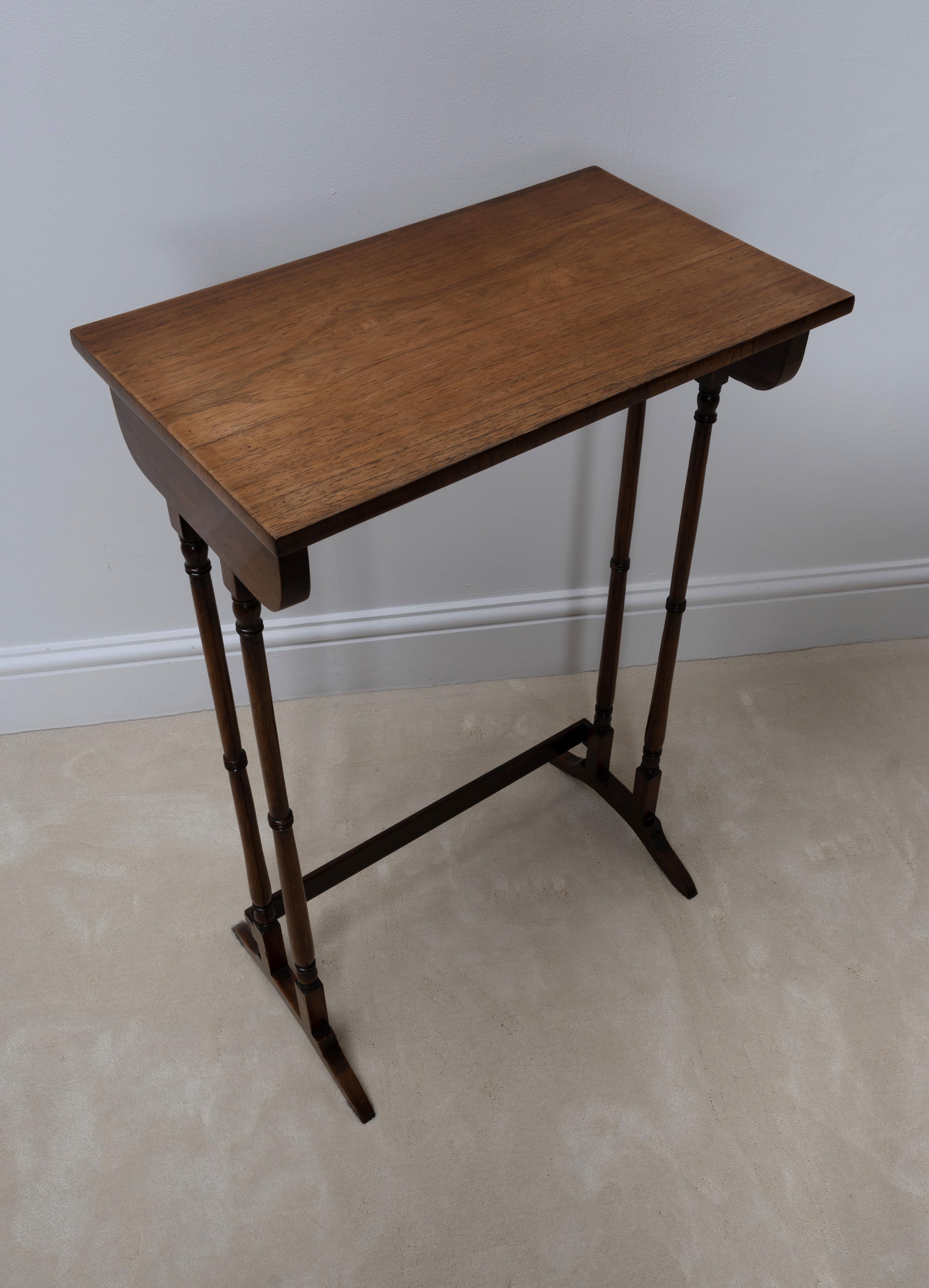 Antique English Regency Revival Rosewood Quartetto Of Nesting Table C.1820 For Sale 4