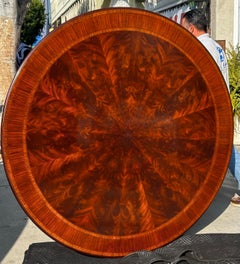 Antique English Regency Round Dining or Center Table - Ida Manheim New Orleans