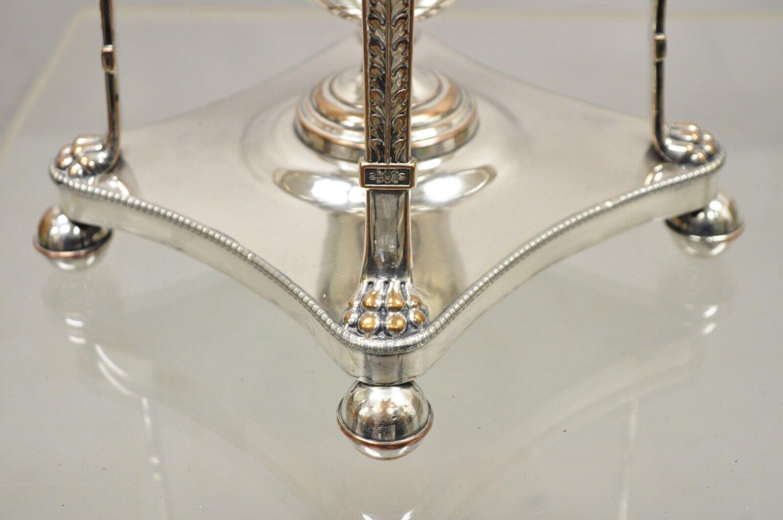 Antique English Regency Silver Plated Figural Samovar Coffee Tea Dispenser 4