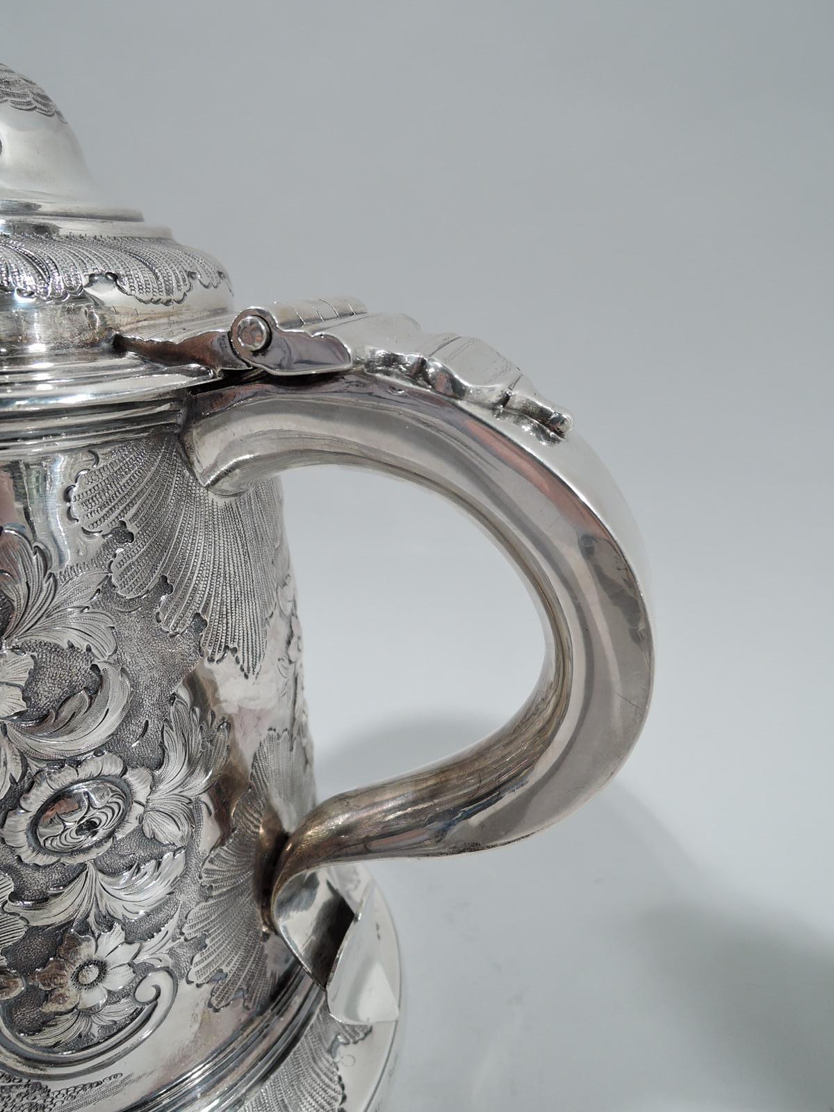 Antique English Regency Sterling Silver Fox and Horse Tankard 2