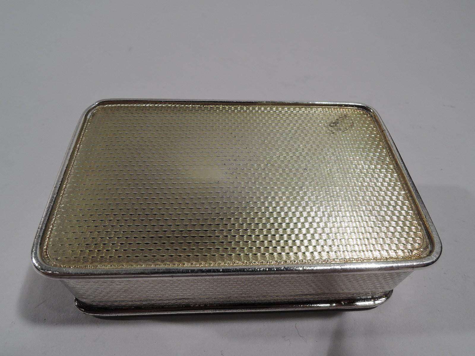 Early 19th Century Antique English Regency Sterling Silver Hunt Dog Snuffbox